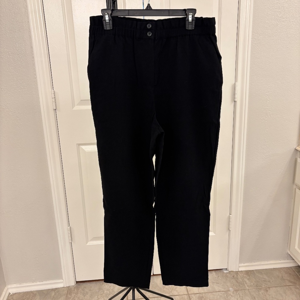 Vince Camuto Black Pull-On Dress Pants – Size 12 – Elastic Waist